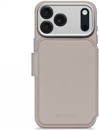 Изображение Decoded Leather Detachable Wallet - skórzana obudowa ochronna do iPhone 17 Pro kompatybilna z MagSafe (solid clay)