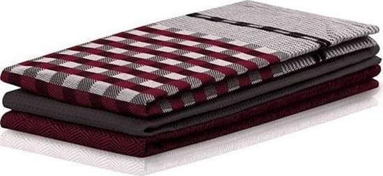 Picture of Decoking Zestaw 3 cierek kuchennych Louie burgund/czer