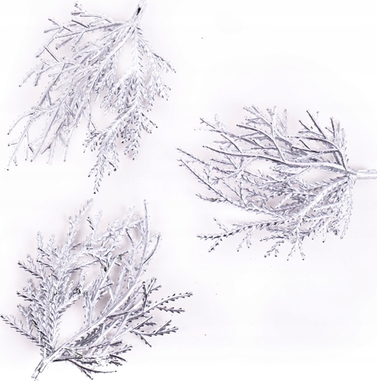 Picture of Dekoracja witeczna MFP paper Ga±zki srebrne 9cm 3szt