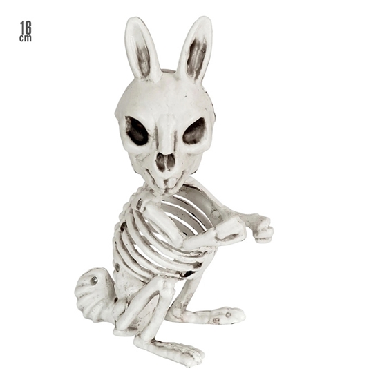 Picture of Dekors Trušu skelets 16cm balts
