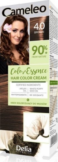 Изображение Delia DELIA COSMETICS Cameleo Color Essence Krem koloryzujcy nr 4.0 - brown  1op.