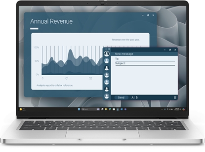Attēls no DELL Pro 14 PC14255 AMD Ryzen AI 5 340 Laptop 35,6 cm (14") Full HD+ 16 GB DDR5-SDRAM 512 GB SSD Wi-Fi 6E (802.11ax) Windows 11 Pro Czeski, Sowacki Platyna