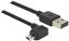 Изображение Delock Cable EASY-USB 2.0 Type-A male > EASY-USB 2.0 Type Micro-B male angled left / right 1 m black
