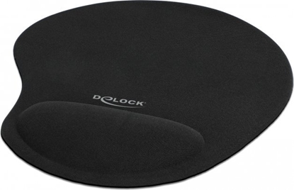 Изображение Delock Ergonomic Mouse pad with Gel Wrist Rest black 230 x 202 x 24 mm