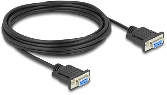 Изображение DELOCK Kabel Seriell D-Sub9 5m Bu/Bu mit schmalem St-Gehäuse
