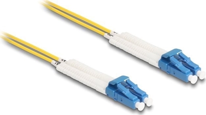 Picture of Delock Optical Fiber Cable LC Duplex to LC Duplex singlemode OS2 angled 5m