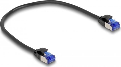 Picture of Delock RJ45 Network Cable Cat.6A S/FTP Slim 0.25 m black