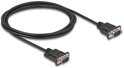 Picture of Delock RS-232 Cable Serial D-Sub9 male to male with narrow plug housing 2 m