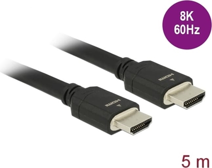 Изображение Delock Ultra High Speed HDMI Cable 48 Gbps 8K 60 Hz black 5 m certified