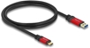Изображение Delock USB 10 Gbps Cable USB Type-A male to USB Type-C™ male 1 m red metal
