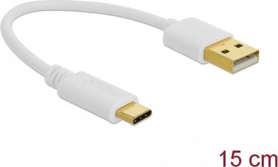 Picture of Delock USB Charging Cable Type-A to USB Type-C™ 15 cm