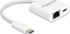 Picture of Delock USB Type-C™ Adapter to Gigabit LAN 10/100/1000 Mbps with Power Delivery port white