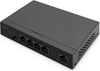 Picture of Digitus 4- Port Gigabit PoE Netzwerkswitch, Desktop, unmanaged, 1 Uplink Port RJ45, 60 W, af/at