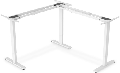 Изображение Digitus Electrically height-adjustable table frame, 90? L-shaped, triple motor, 2-step, white
