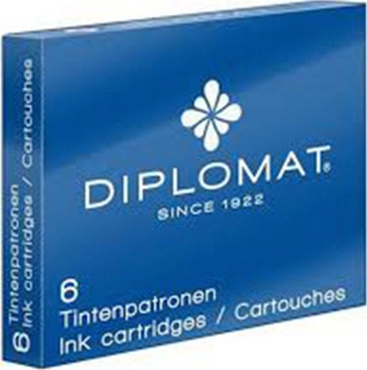 Изображение Diplomat Naboje atramentowe niebieskie 6 sztuk