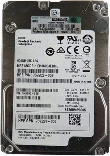 Picture of Dysk HP HDD 600gb 3,5 INCH 15Krpm LFF