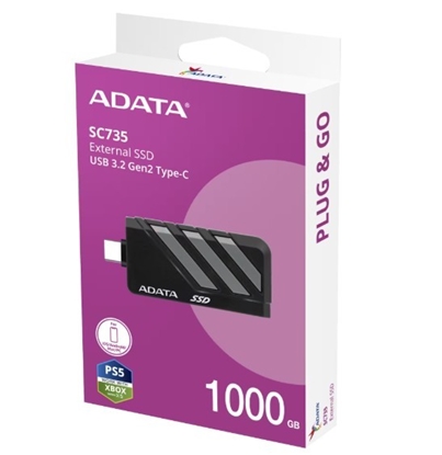 Attēls no Dysk SSD External SC735 1TB U3.2C 1000/1000MB/s Grey 