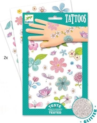 Attēls no Djeco BROKATOWE KWIATY - tatuae dla dzieci DJECO