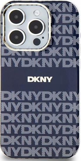 Picture of DKNY DKNY DKHMP15SHRHSEB iPhone 15 / 14 / 13 6.1" niebieski/blue hardcase IML Mono & Stripe MagSafe