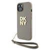 Picture of DKNY DKNY Wrist Strap Stock Logo - Etui iPhone 15 / 14 / 13 (beowy)