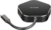 Picture of D-Link DUB-M420 laptop dock/port replicator Wired Thunderbolt 3 Black, Silver