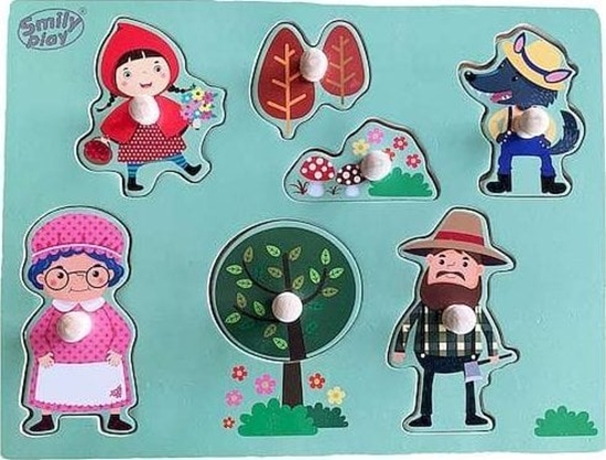 Изображение Drewniana Ukadanka Czerwony Kapturek