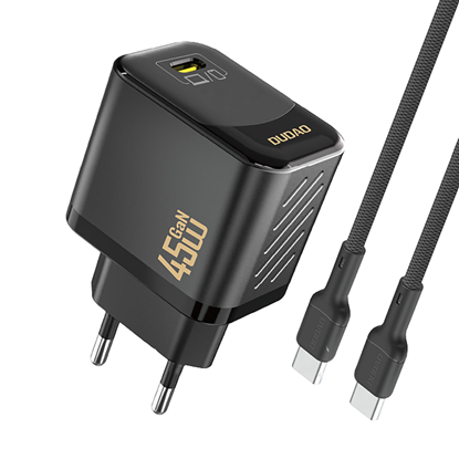 Picture of Dudao A28C 45W GaN Wall Charger + USB-C Cable - Bl