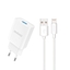 Изображение Dudao Dudao A4EU USB-A 2.1A wall charger - white + USB-A - Lightning cable