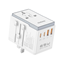 Изображение Dudao Dudao A65Pro 65W EU / US / JP / AUS / UK travel adapter 2x USB-C 2x USB-A - white