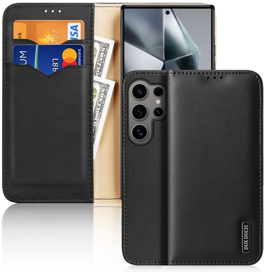 Изображение Dux Ducis - Dux Ducis Hivo case with flap and RFID blocking for Samsung S24 Galaxy Ultra - black