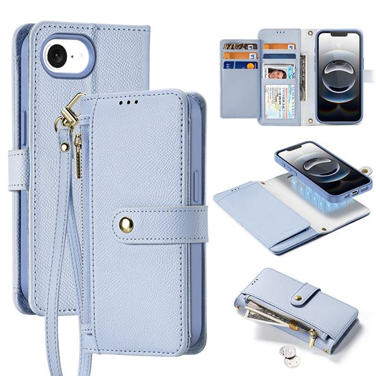 Picture of Dux Ducis Lawa iPhone 16e Leather Case with Detach