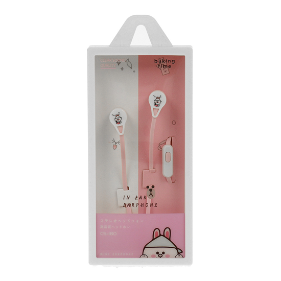 Picture of Earphones CASNI - CS-180 with microphone Pink