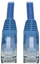 Attēls no Eaton Tripp Lite Series Cat6 Gigabit Snagless Molded (UTP) Ethernet Cable (RJ45 M/M), PoE, Blue, 10 ft. (3.05 m) - Patch-Kabel - RJ-45 (M) zu RJ-45 (M) - 3 m - UTP - CAT 6 - geformt, ohne Haken, verseilt - Blau