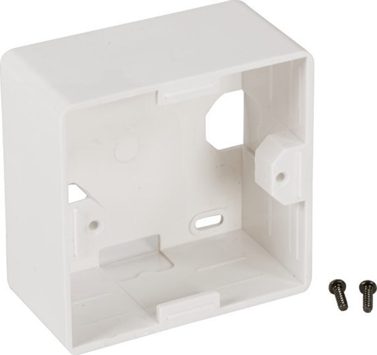 Изображение EFB EFB Aufputzrahmen 80x80x40mm RAL9010 WEISS ABS fuer Datendosen und Keystone Rahmensets geeignet