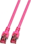 Picture of EFB EFB RJ45 Patchkabel S/FTP Cat.6 LSZH 0.15m MAGENTA reines Kupfer Laengenaufdruck auf Knickschutztuelle patentiert