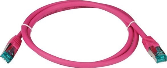Picture of EFB EFB RJ45 Patchkabel S/FTP Cat6A LSZH Magenta Laenge 1m 4x2xAWG27/7 nach TIA/EIA568B geschirmt Uebertragungsstandards 10Gbit