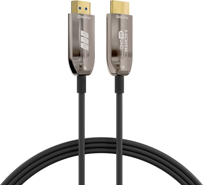 Attēls no Kabel EFB Elektronik HDMI-21-00006 kabel HDMI 10 m HDMI Typu A (Standard) Czarny, Stal nierdzewna