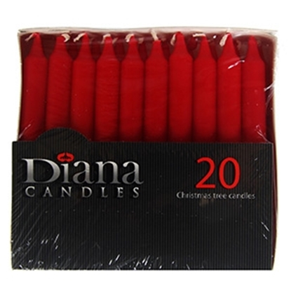 Picture of Eglīšu svecītes parafīna 20gab sarkanas