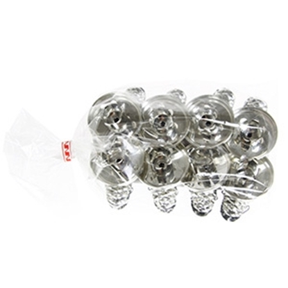 Picture of Eglīšu svečturi ar paliktni 8gab.sudraba