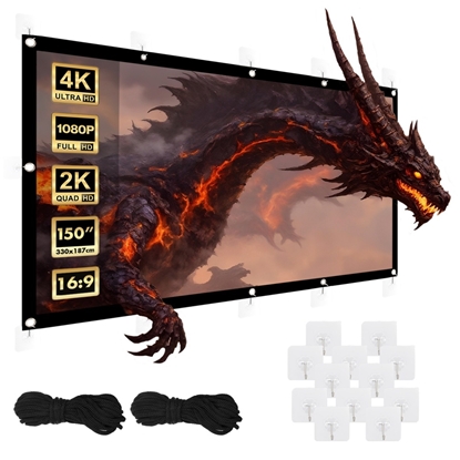 Picture of Ekran projekcyjny 150 cali 330x187cm, MC-167 