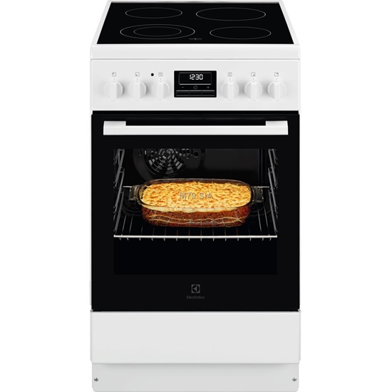 Изображение Electrolux 500 SurroundCook elektriskā plīts ar elektrisko cepeškrāsni, balta, 50cm