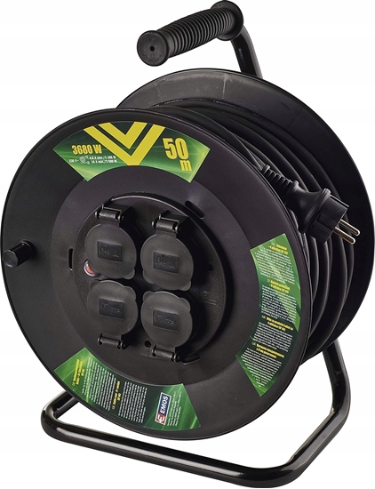 Picture of Emos Cable Reel 4 sockets 50m