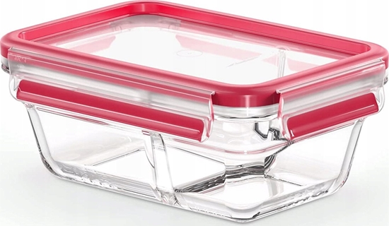 Picture of Emsa Clip&Close Glass Food Container 800 ml red