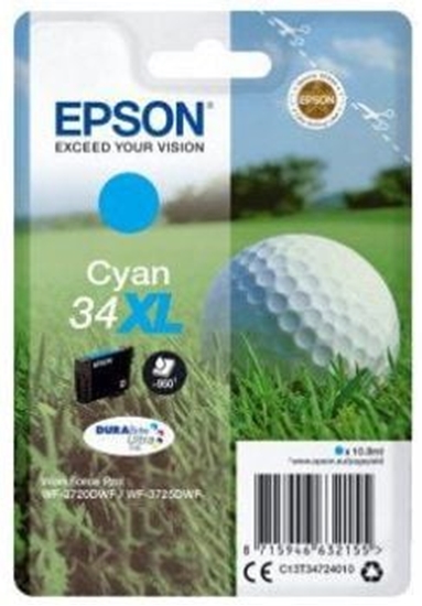 Picture of Epson ink cartridge cyan DURABrite Ultra Ink 34 XL T 3472