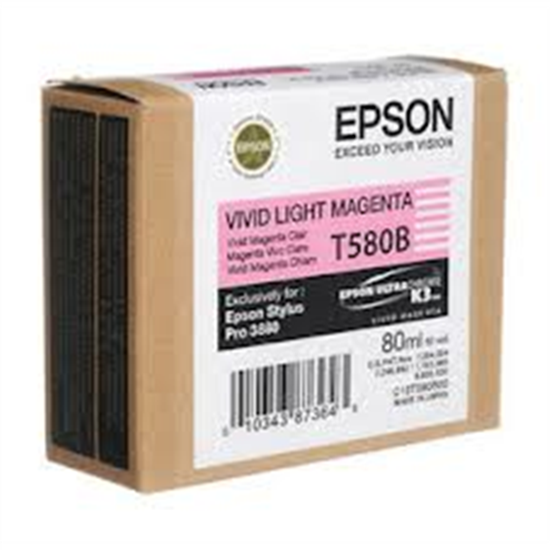Picture of Epson ink cartridge vivid light magenta T 580 80 ml       T 580B