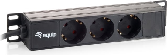 Picture of Equip 333299 energosadales vienība, PDU 3 Maiņstrāvas izvade (-s) 1U Melns