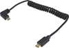 Picture of Equip USB 2.0 C to C 90°angled Coiled Cable, M/M, 1 m
