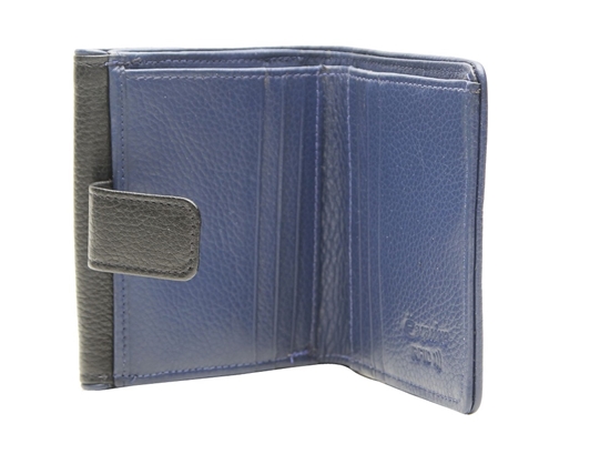 Изображение ESQUIRE WALLET PIPING, Black/Royal