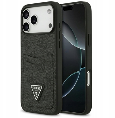 Attēls no Etui Guess 4G Double Card Triangle do iPhone 17 Pro Max czarny