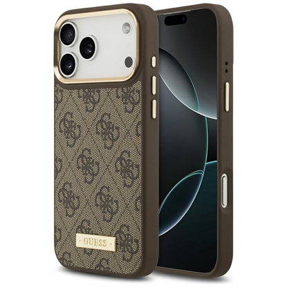 Изображение Guess 4G Logo Plate MagSafe Case for iPhone 17 Pro